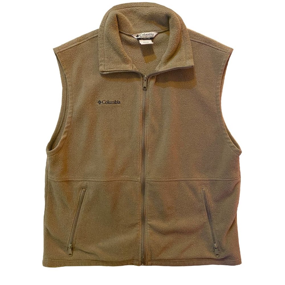 Columbia Fleece Vest Mens size Large Full Zip Pockets
